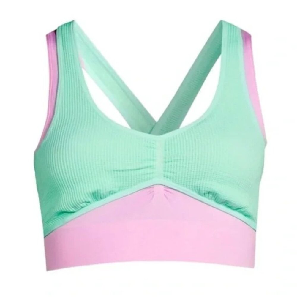 No Boundaries Duo Silhouette Bra Seamless Double Layered Pink Juniors XXL NWT